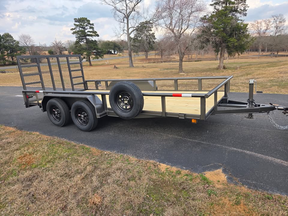 2026 83 inch x 16 foot tandem heavy duty pipe top utility trailer